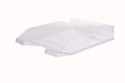 Irattálca, műanyag, VICTORIA OFFICE, áttetsző