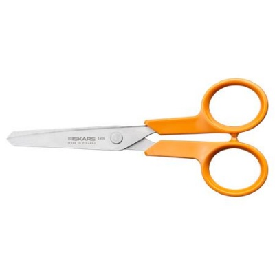 Olló, barkács, 13 cm, FISKARS "Classic", narancssárga