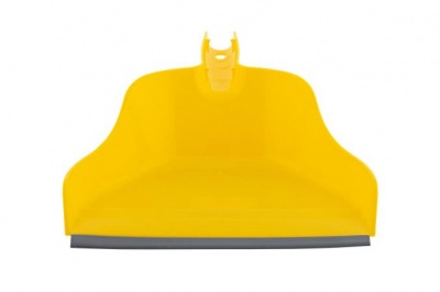 Szemeteslapát, gumiéllel, BONUS "Handrix HACCP", sárga