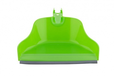 Szemeteslapát, gumiéllel, BONUS "Handrix HACCP", zöld