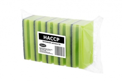 Mosogatószivacs, extra nagy, 5 db, BONUS, zöld