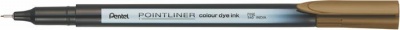 Tűfilc, 0,4 mm, PENTEL "Pointliner", barna
