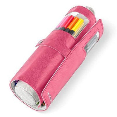 Tűfilc készlet feltekerhető tolltartóban vegyes színekben, 0,3 mm, STAEDTLER "Triplus® 334", 20 különböző szín