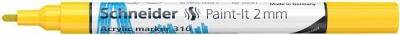 Dekormarker, akril, 2 mm, SCHNEIDER "Paint-It 310", sárga